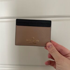 Kate Spade Black and Brown Card Holder